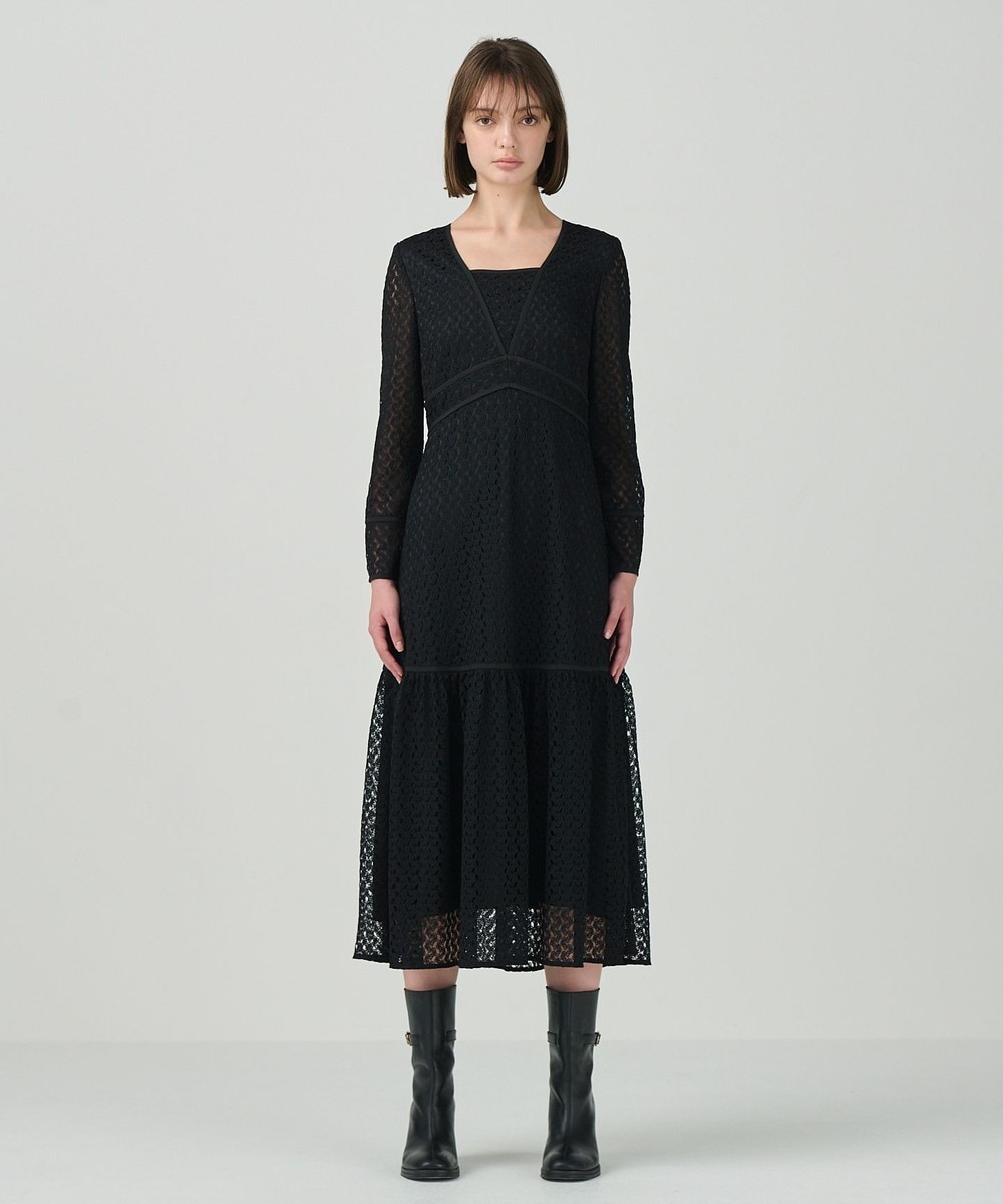 GRACE CONTINENTAL ロングジレワンピ レースロングワンピース / GRACE CONTINENTAL | GRACE
