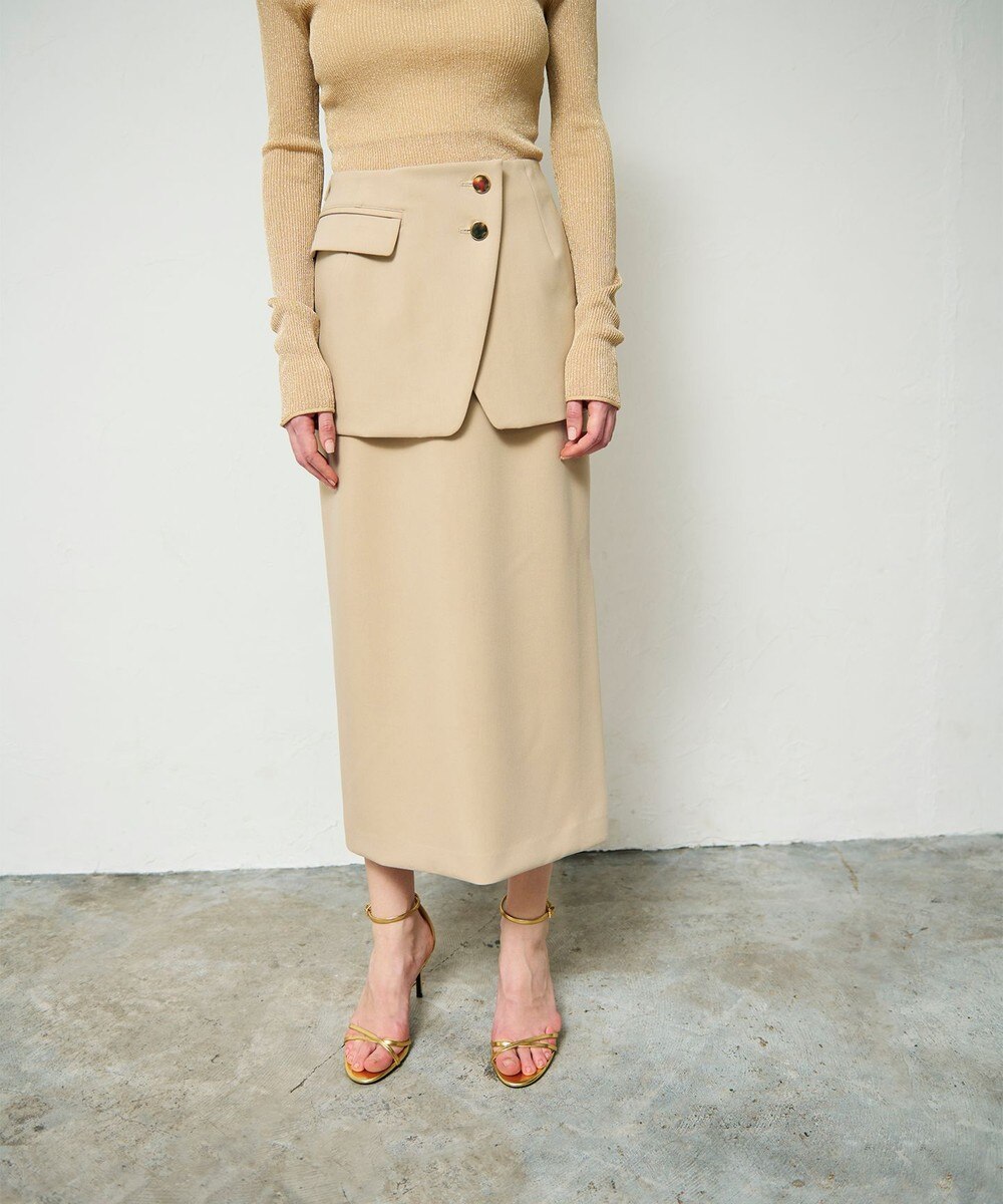 グレースコンチネンタル　オーガンジープリーツスカート　36 オーガンジープリーツスカート / GRACE CONTINENTAL | GRACE