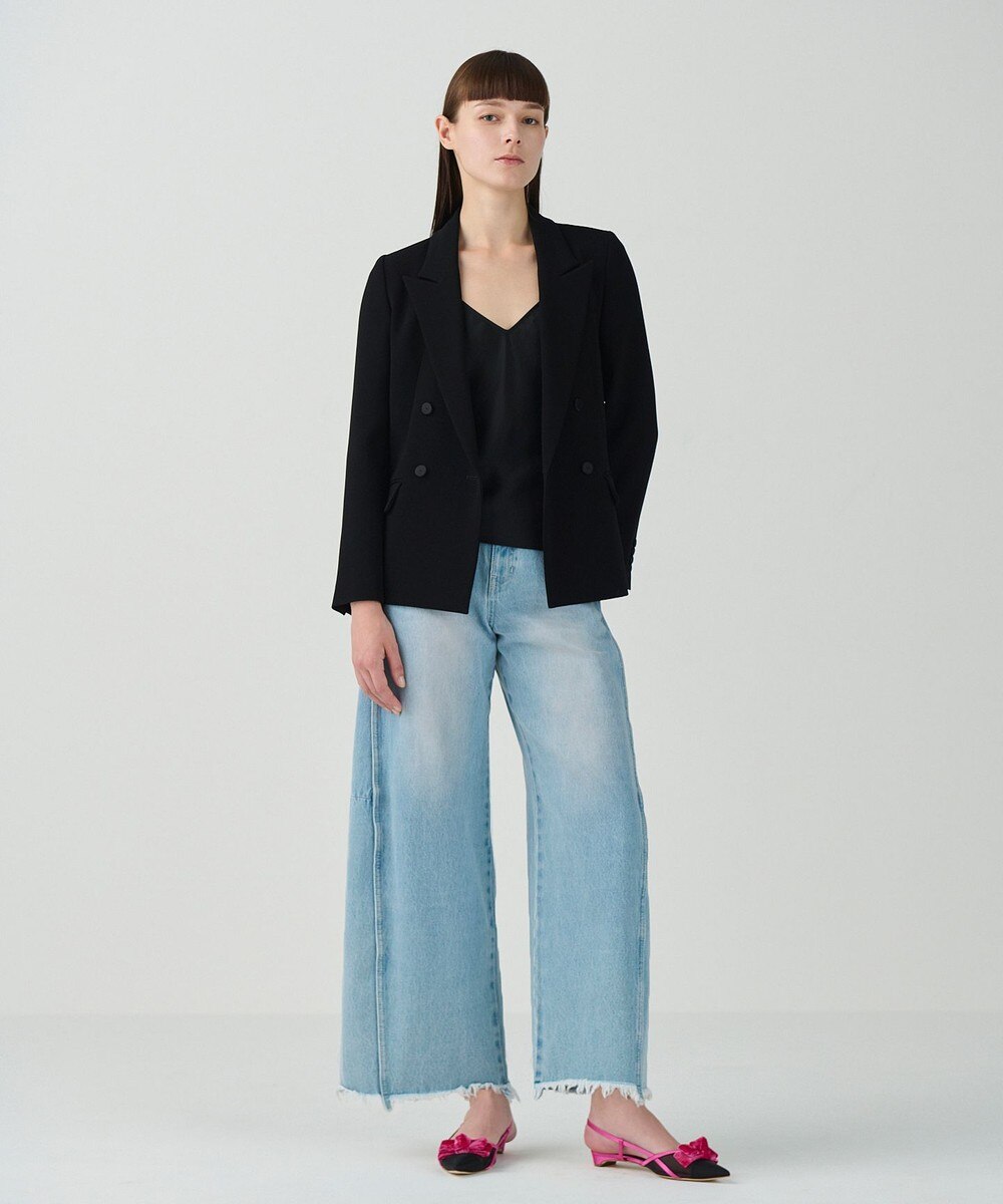 エスカーダ　ウールジャケット36♡ルネ♡グレースコンチネンタル ウールジャケットコート（グレー）