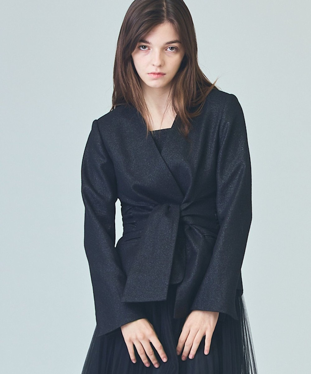 ダブルクロスノーカラージャケット / GRACE CONTINENTAL | GRACE