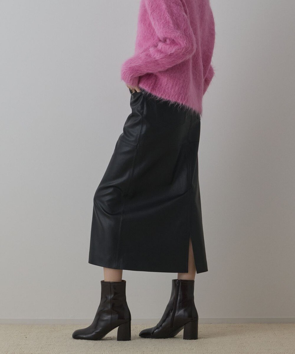 (J12123)新品　ダイヤグラム　クラッシュレザータイトスカート　36 J12123)新品 ダイヤグラム クラッシュレザータイトスカート 36