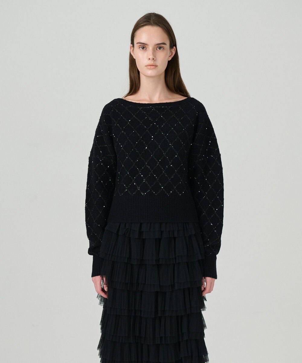 GRACE CONTINENTAL バイカラーレースブラウス レース付ブラウス / GRACE CONTINENTAL | GRACE CONTINENTAL