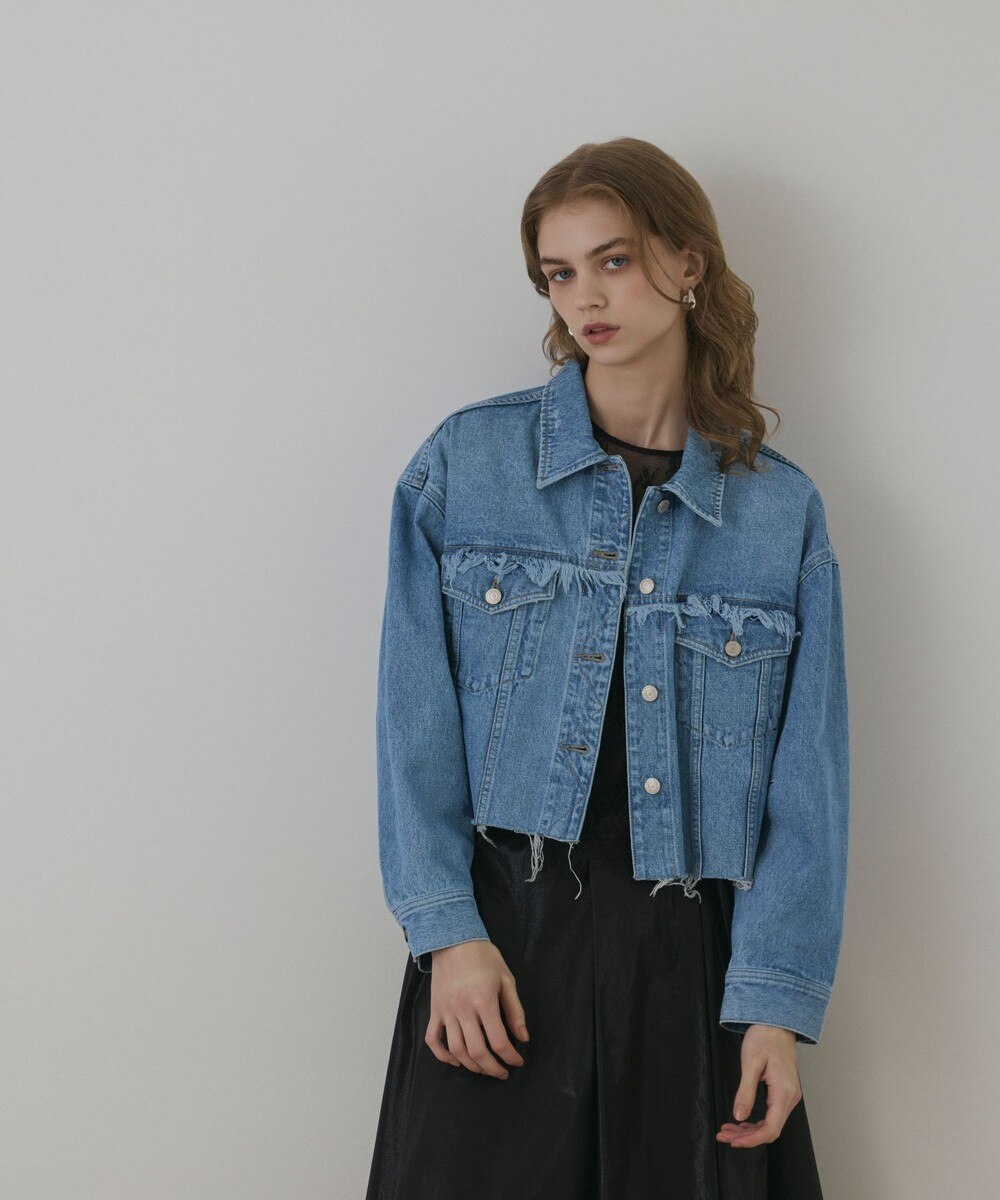 フードジップデニムジャケット / GRACE CONTINENTAL | GRACE