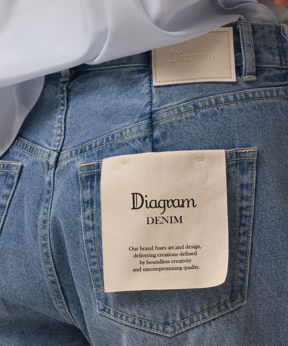 GRACE CONTINENTAL リメイクストレートデニムパンツ