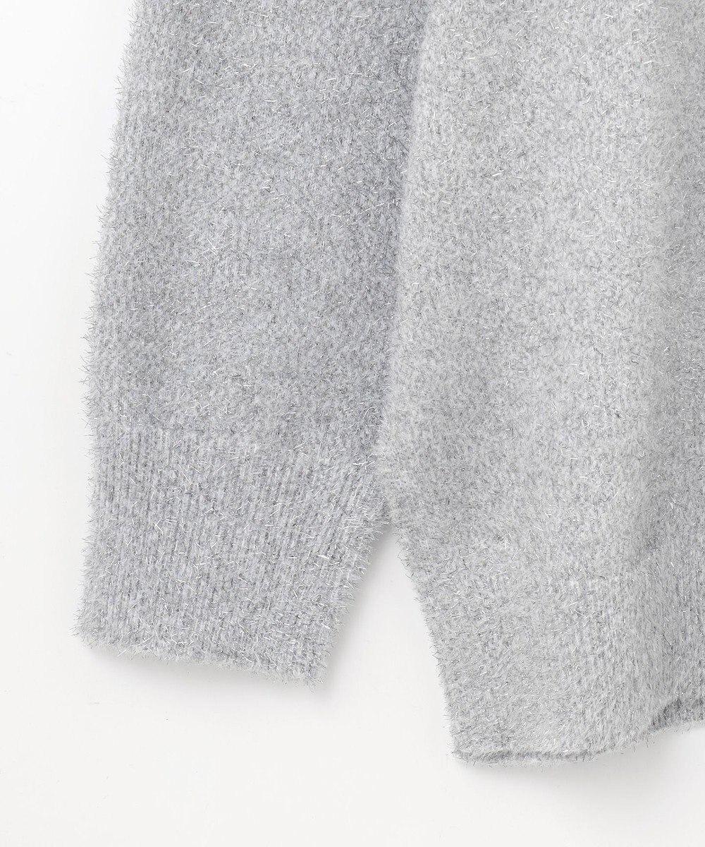 GRACE CONTINENTAL ラメVネックニットトップ 