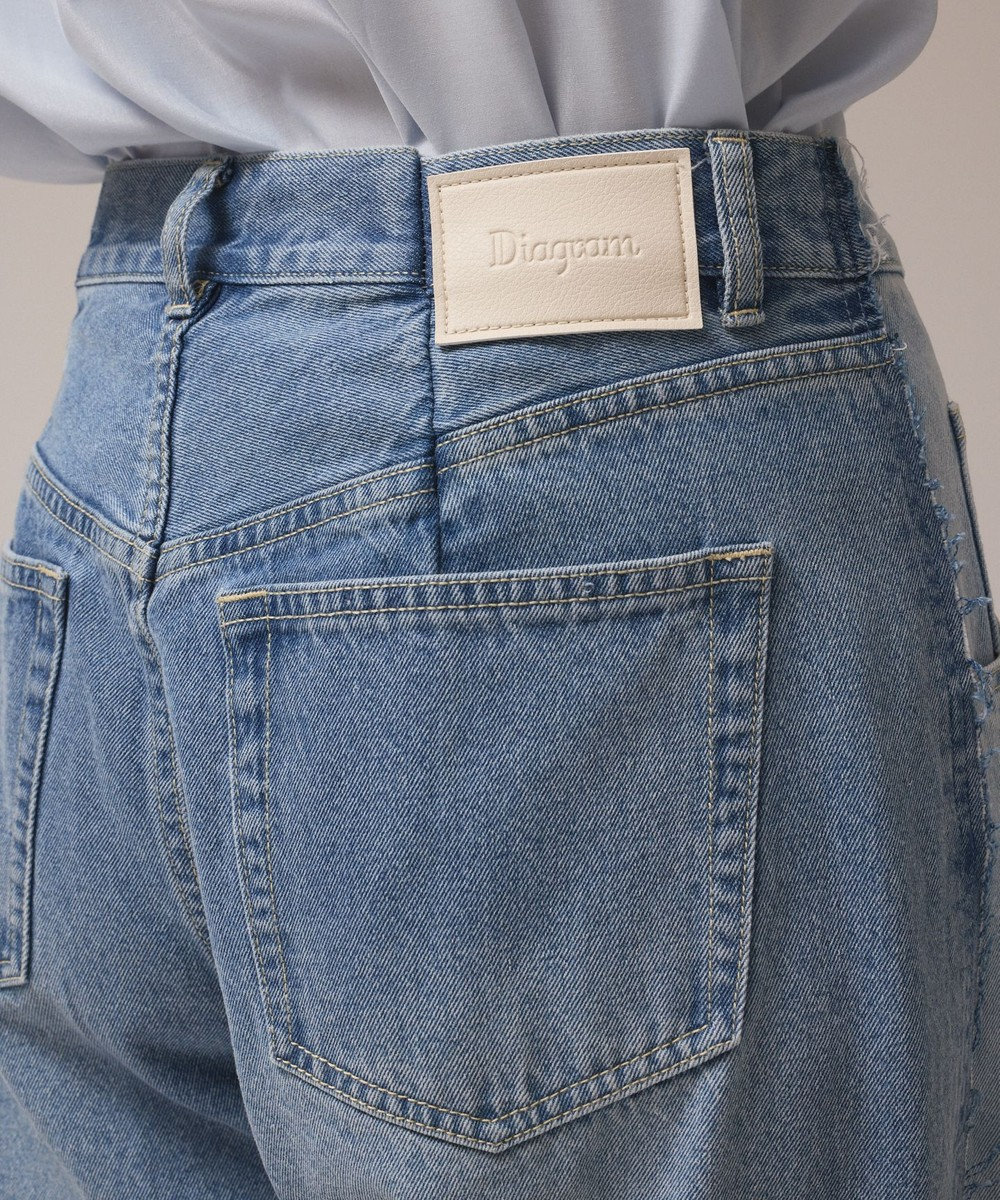 GRACE CONTINENTAL リメイクストレートデニムパンツ