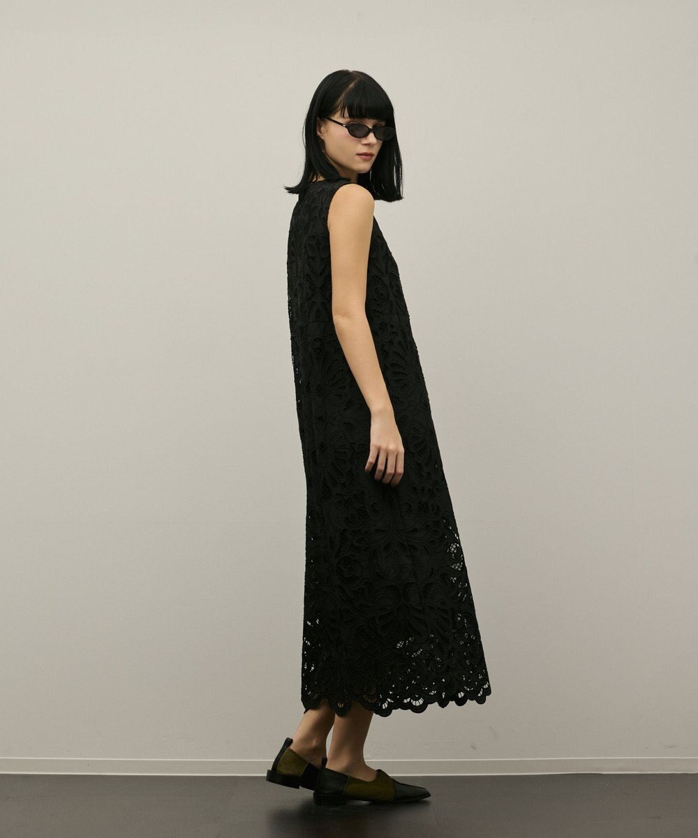 GRACE CONTINENTAL フラワーカットワークワンピース 