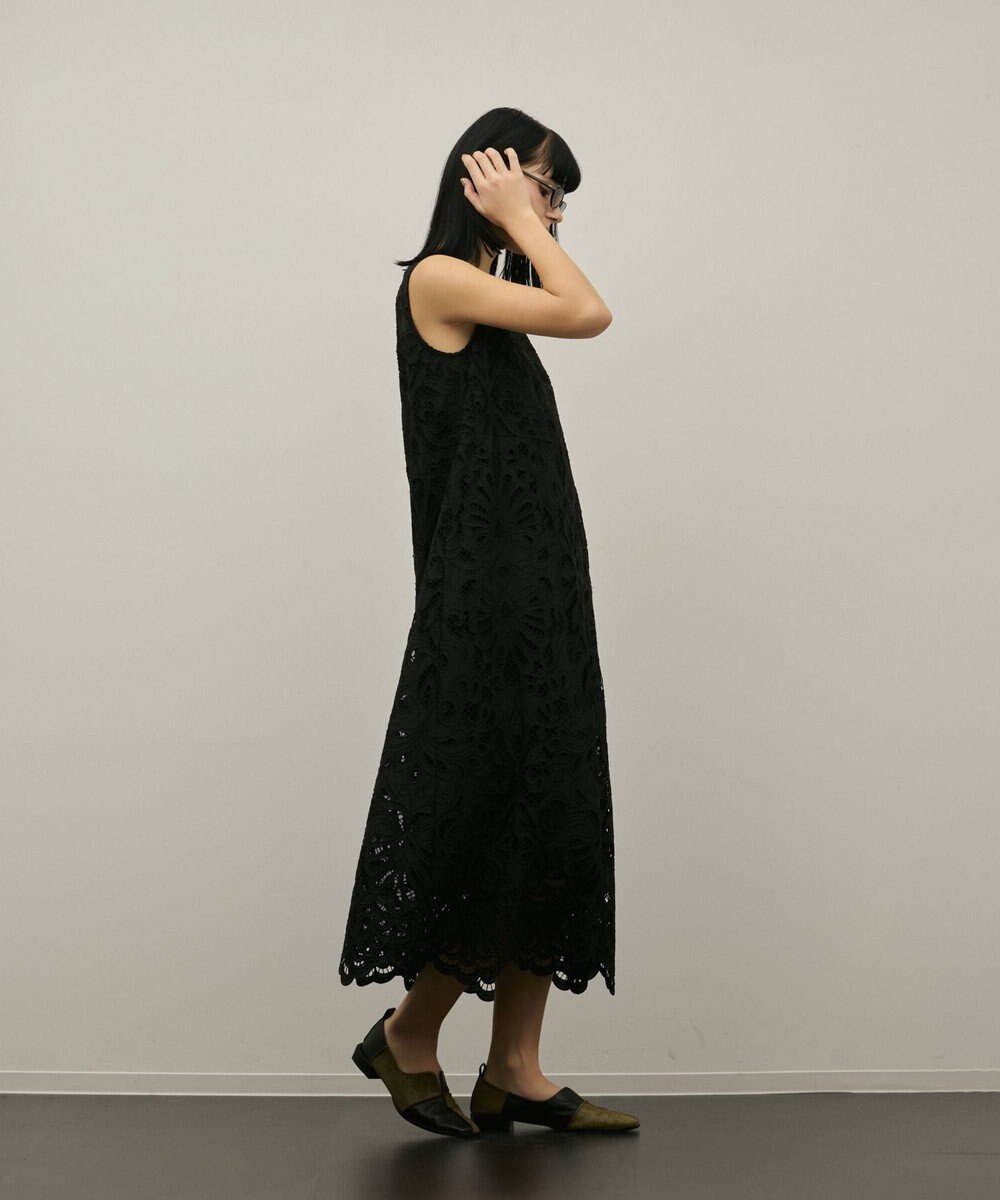 GRACE CONTINENTAL フラワーカットワークワンピース 