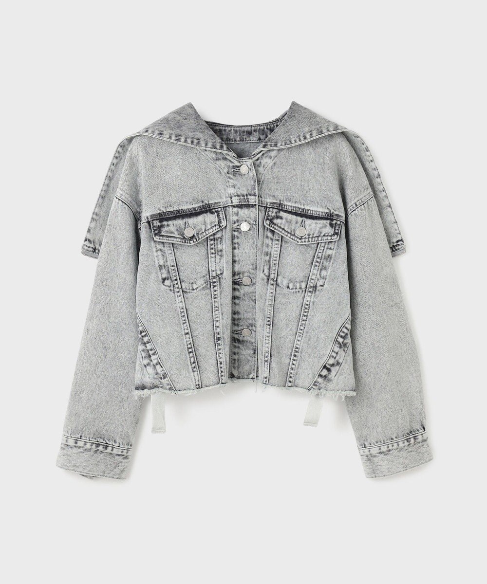 GRACE CONTINENTAL フードジップデニムジャケット 