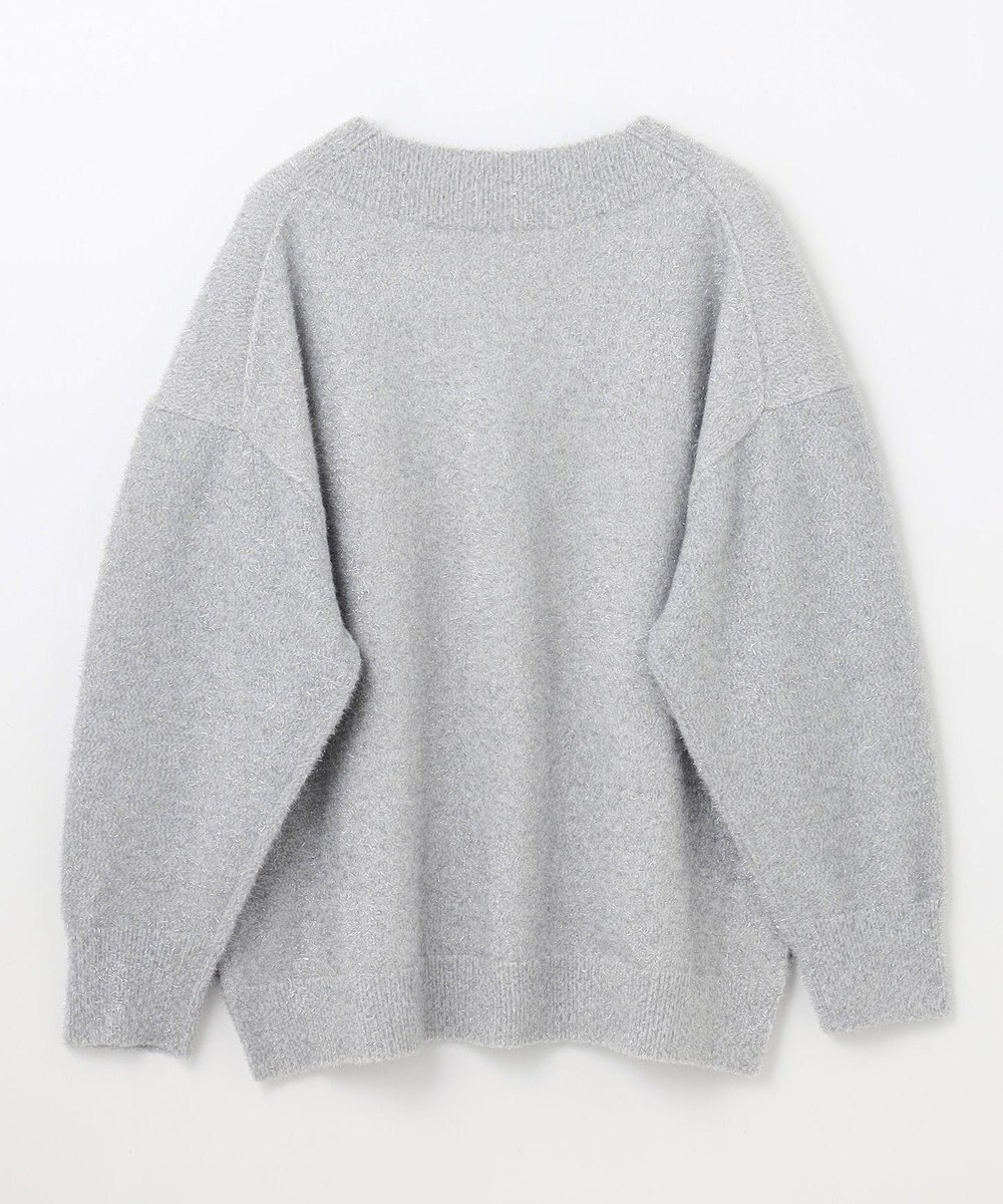 GRACE CONTINENTAL ラメVネックニットトップ 