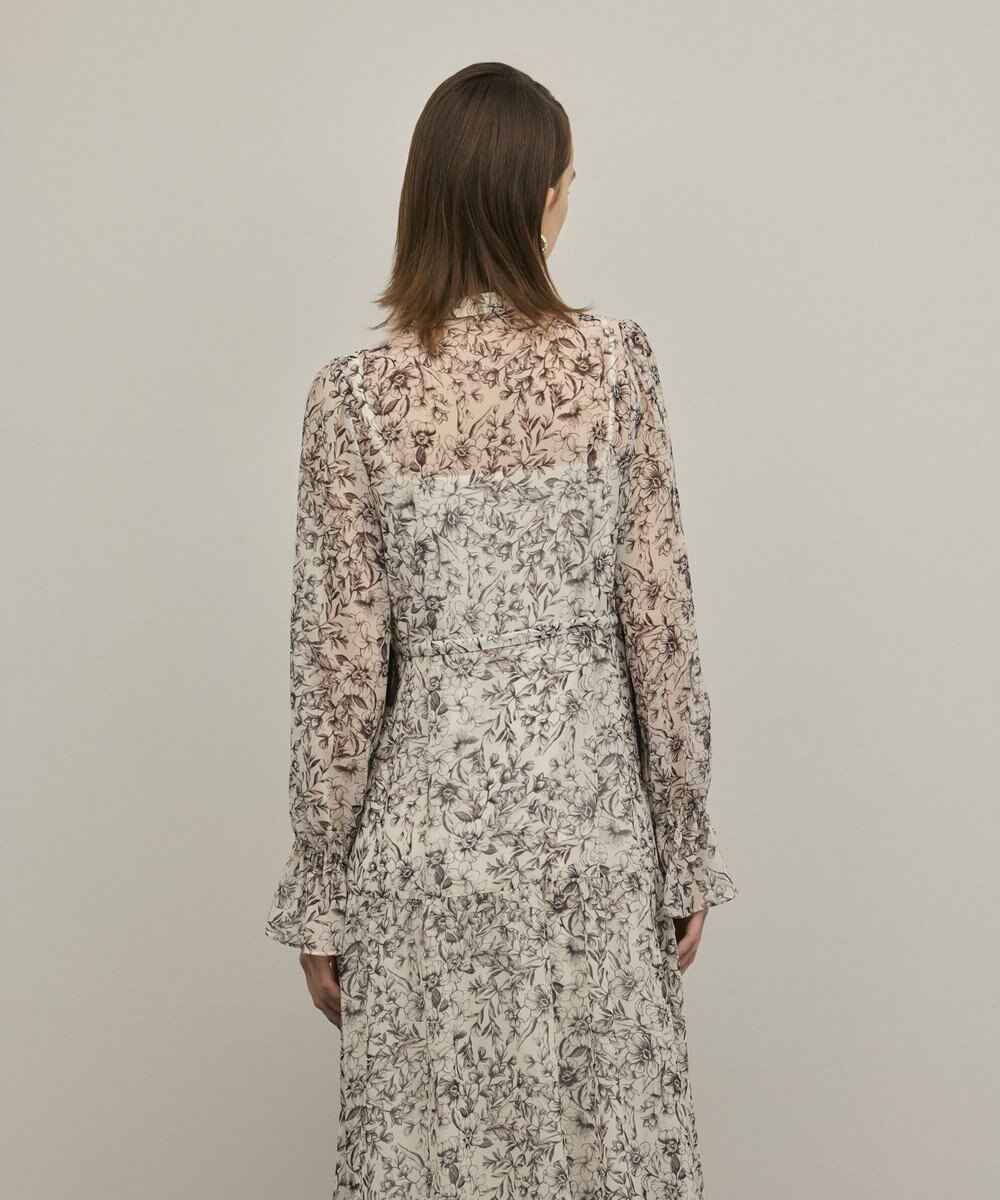 GRACE CONTINENTAL ドロストティアードフレアワンピース 