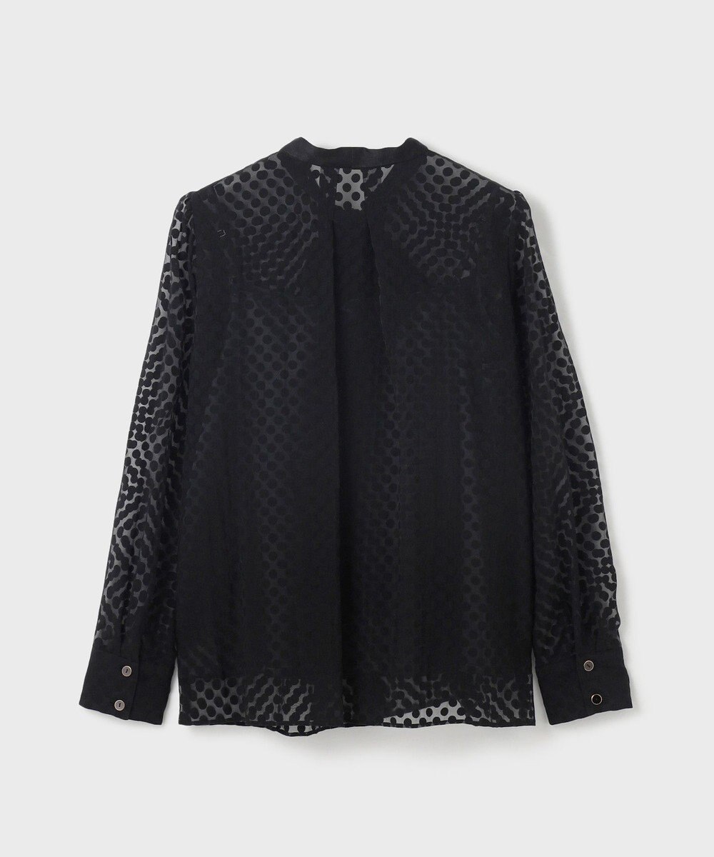 GRACE CONTINENTAL ドットオパールタイ付ブラウス 