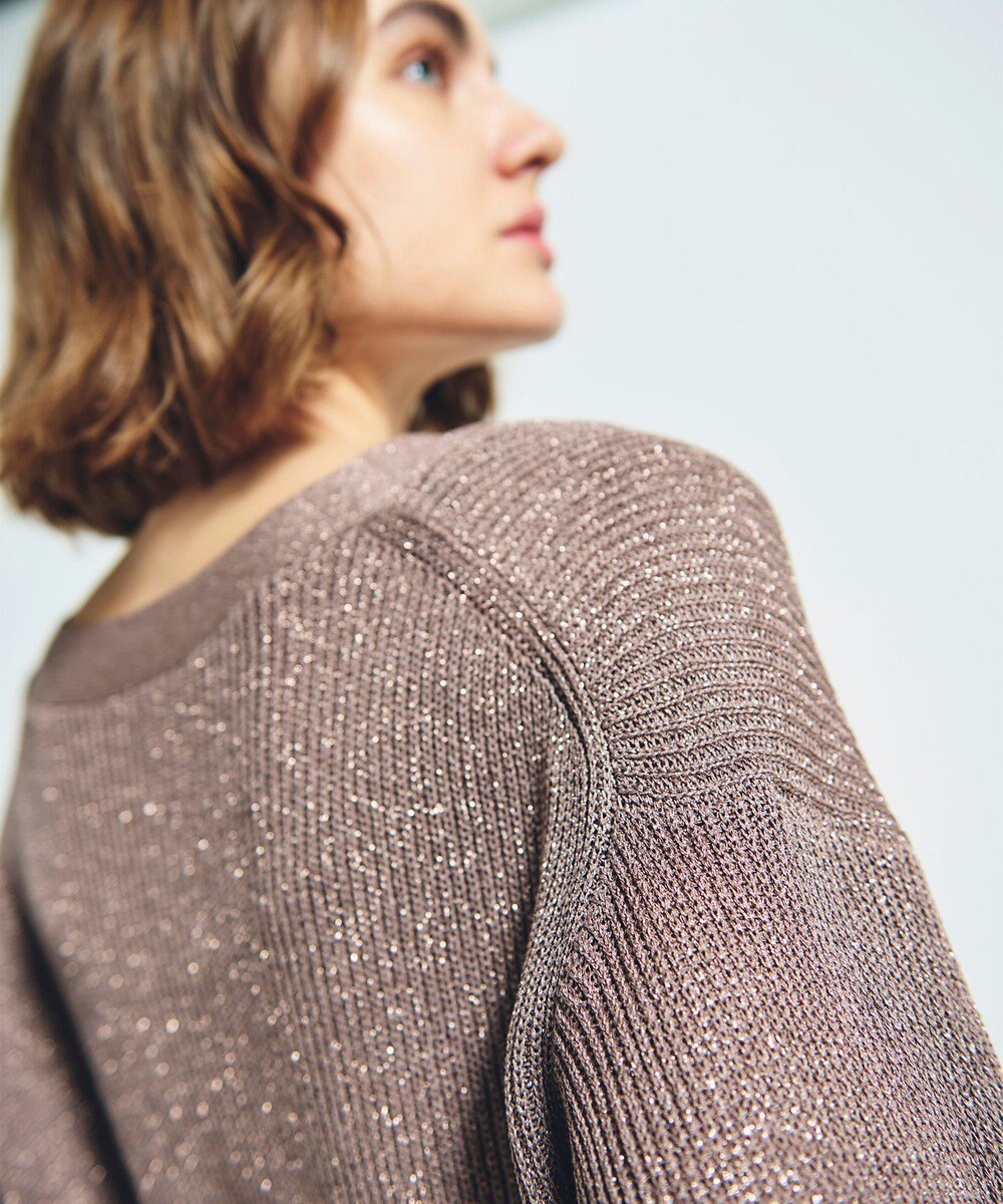 GRACE CONTINENTAL ラメニットカーディガン 