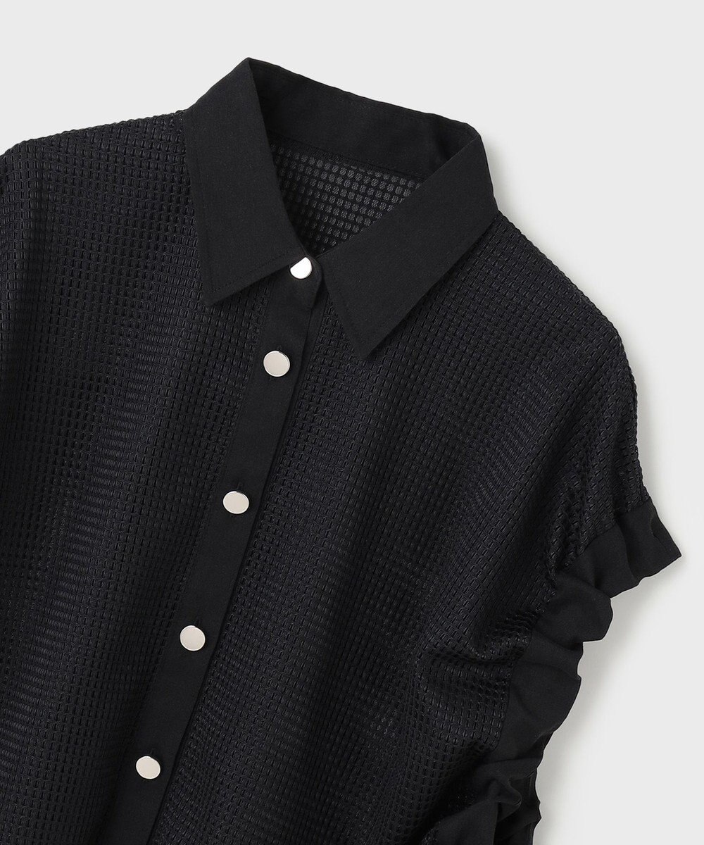 GRACE CONTINENTAL メッシュポンチョシャツ