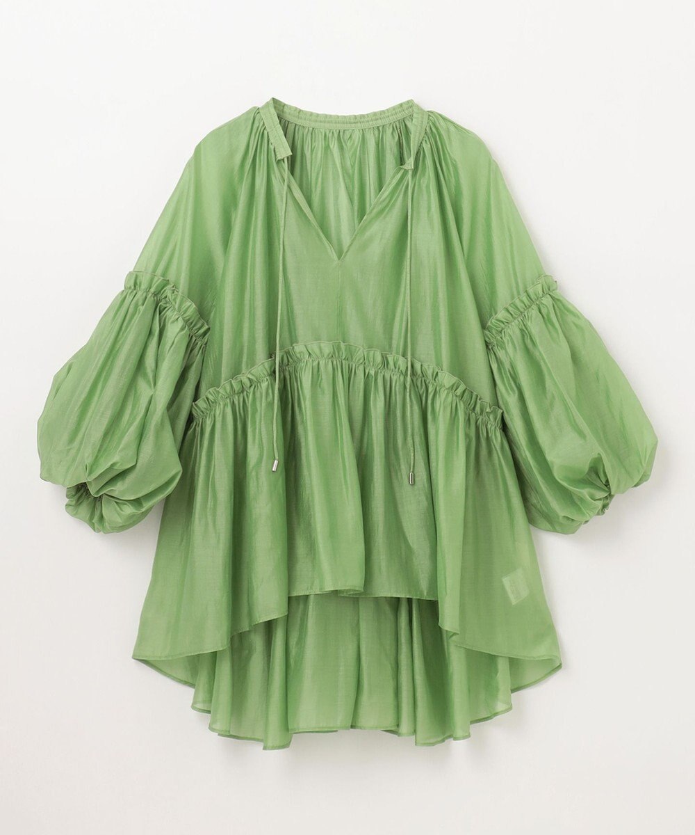 GRACE CONTINENTAL ギャザーカフタントップ