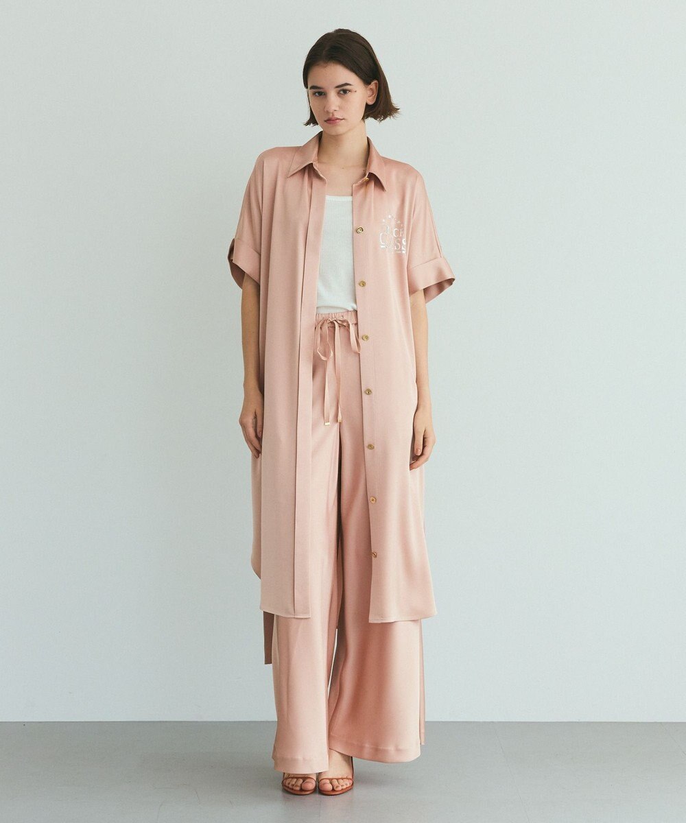 GRACE CONTINENTAL ダブルサテンイージーパンツ 