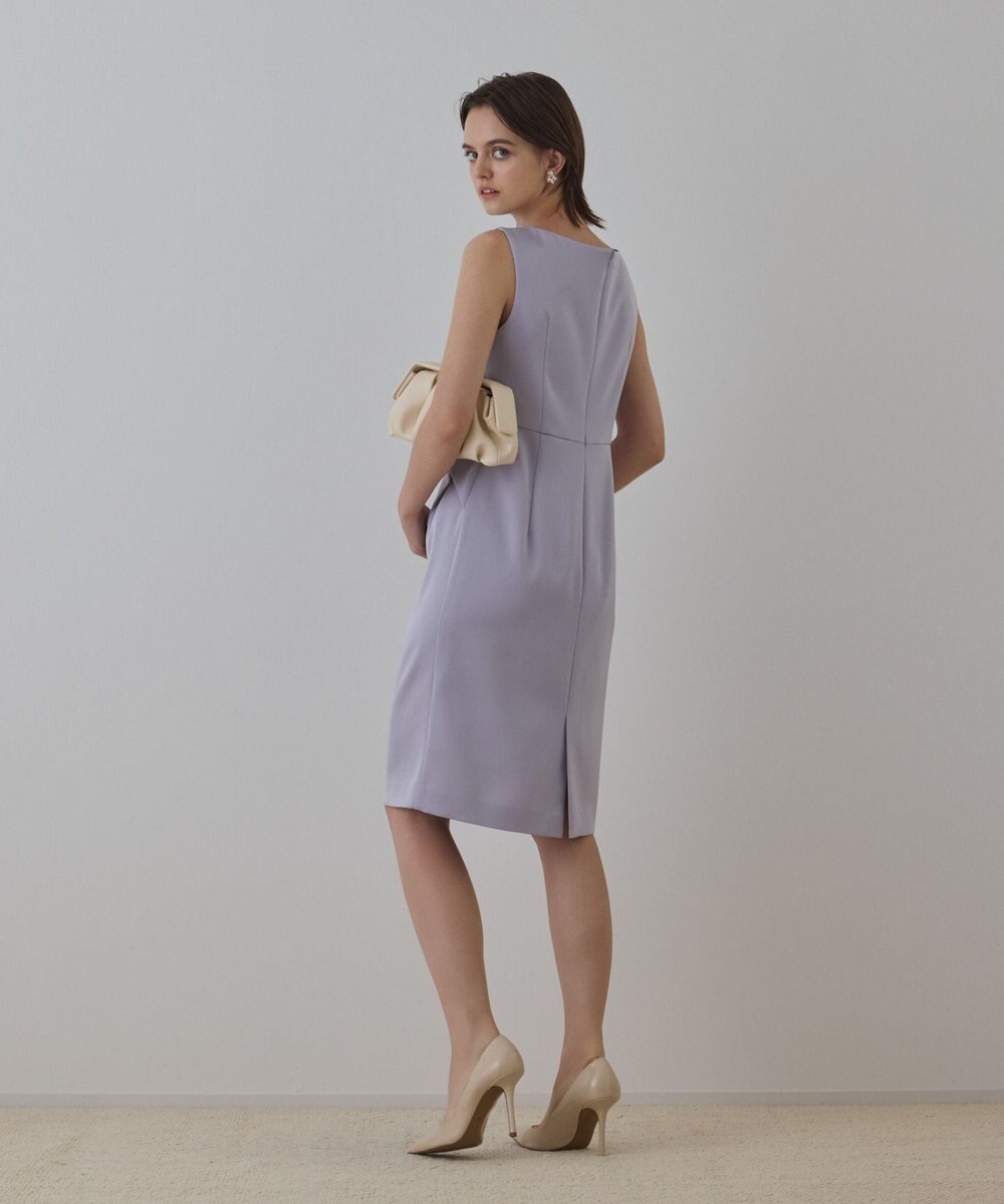 GRACE CONTINENTAL サテンクロスドレープワンピース 