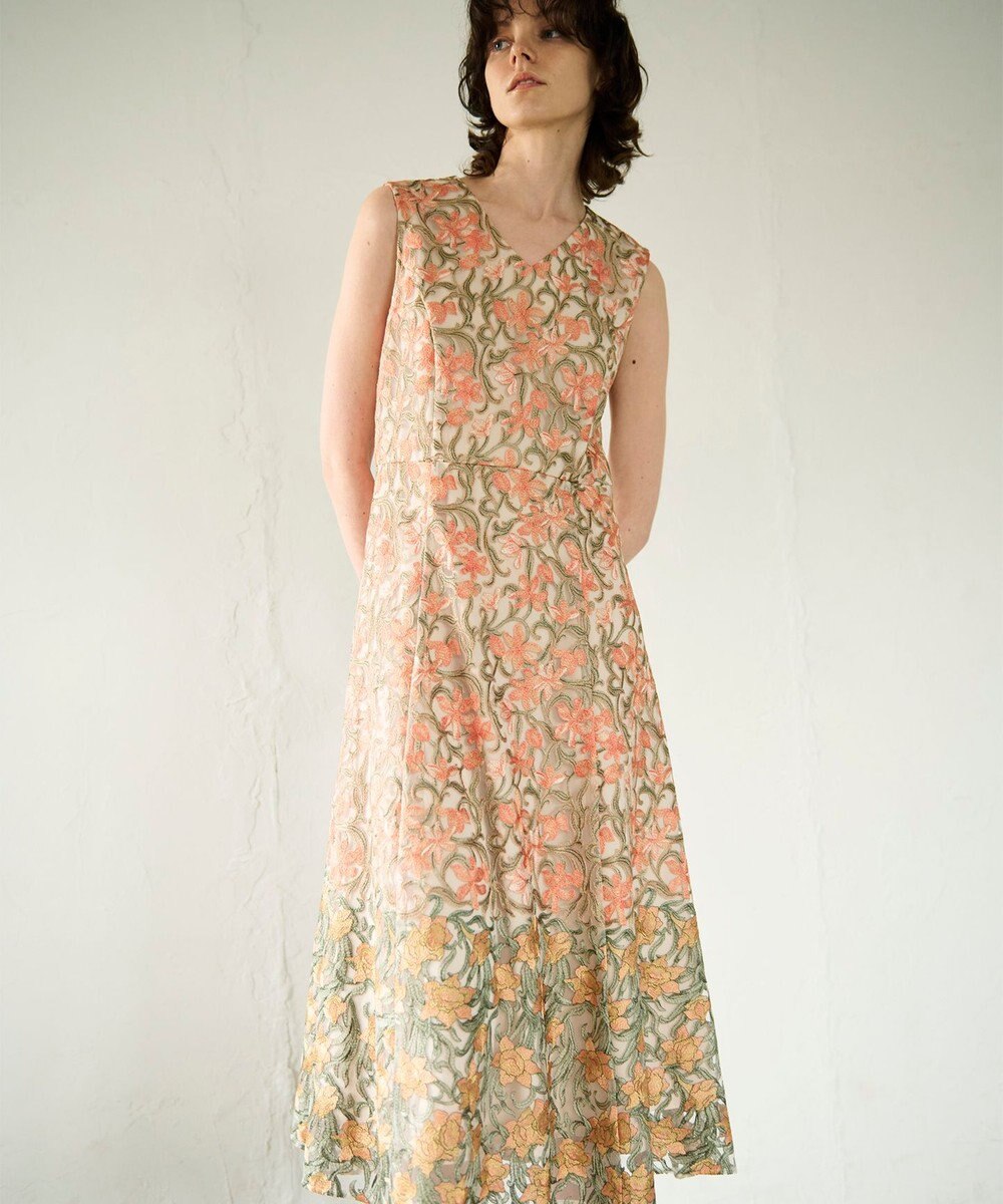 GRACE CONTINENTAL サラサオーナメントドレス 