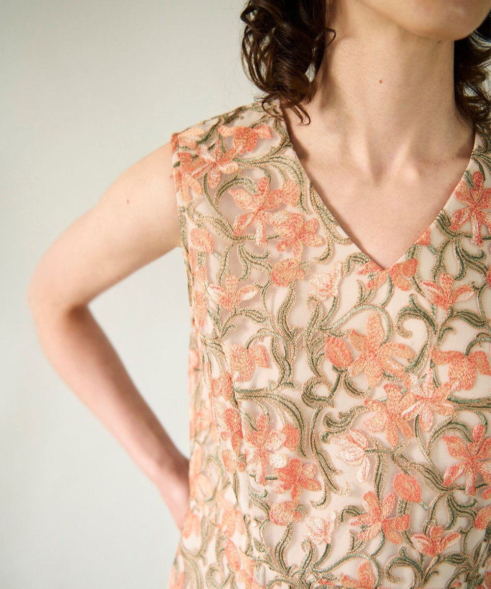 GRACE CONTINENTAL サラサオーナメントドレス