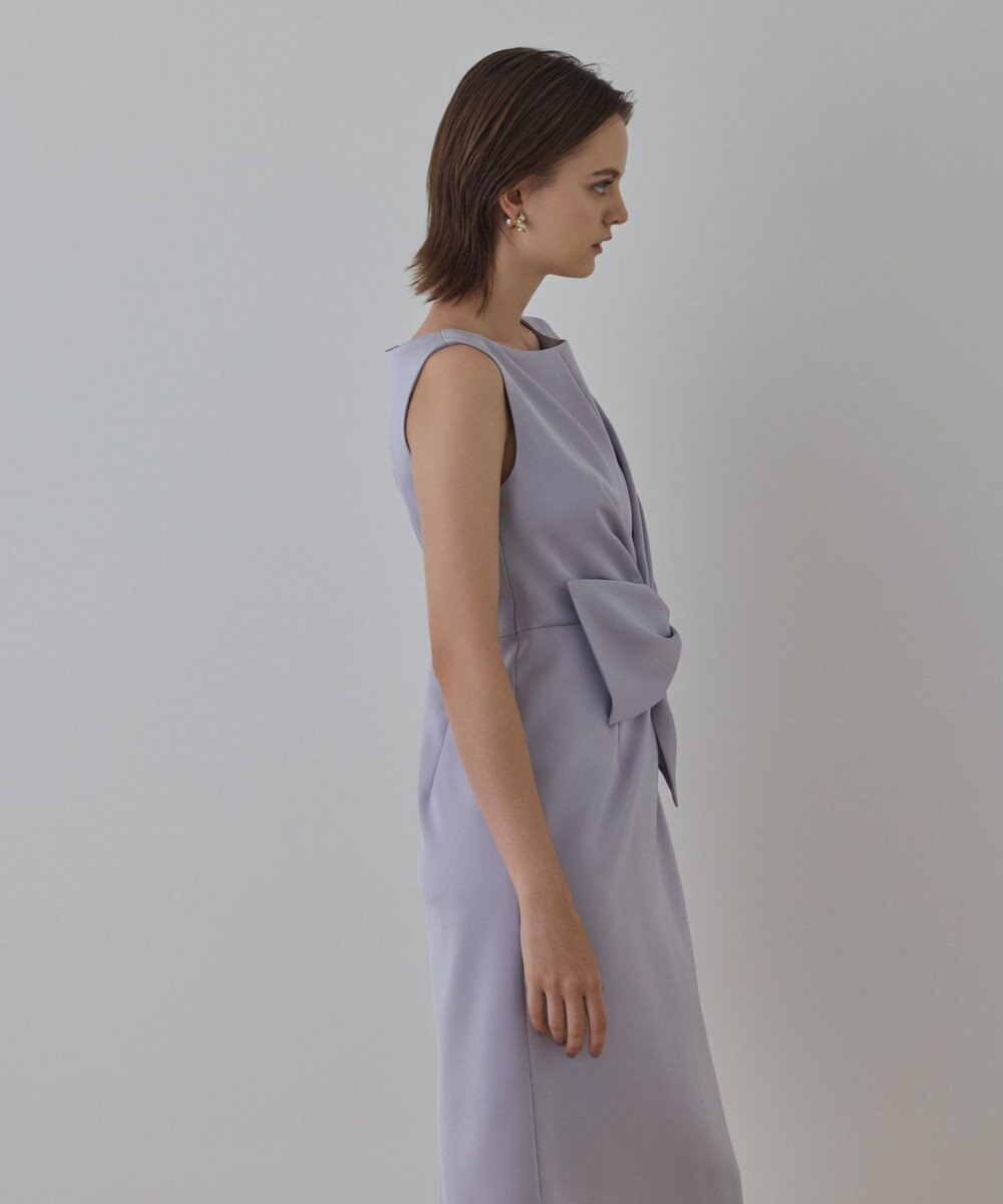 GRACE CONTINENTAL サテンクロスドレープワンピース 