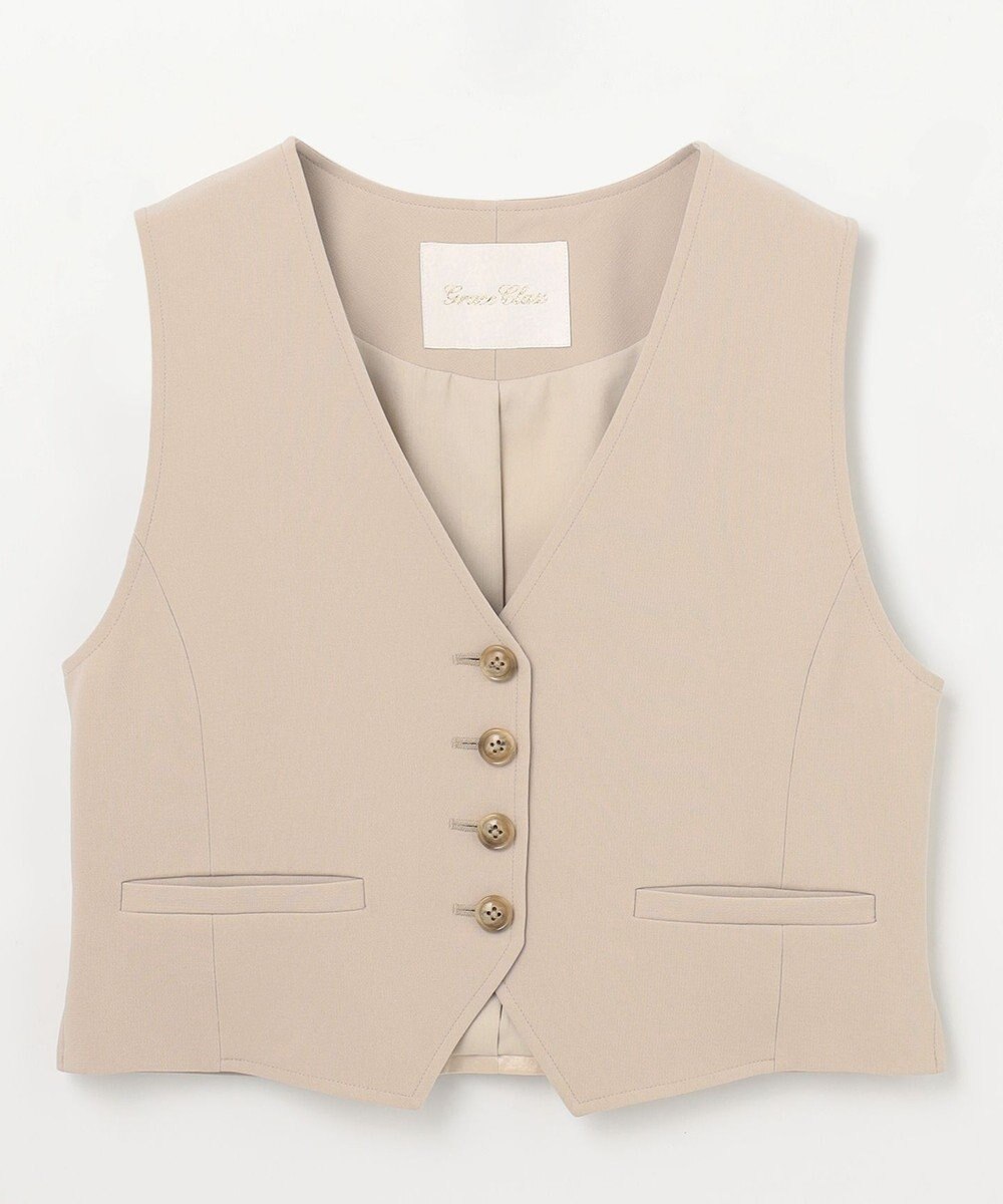 GRACE CONTINENTAL トリアセショートジレ 