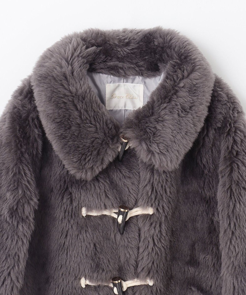 GRACE CONTINENTAL ウールボアショートコート 