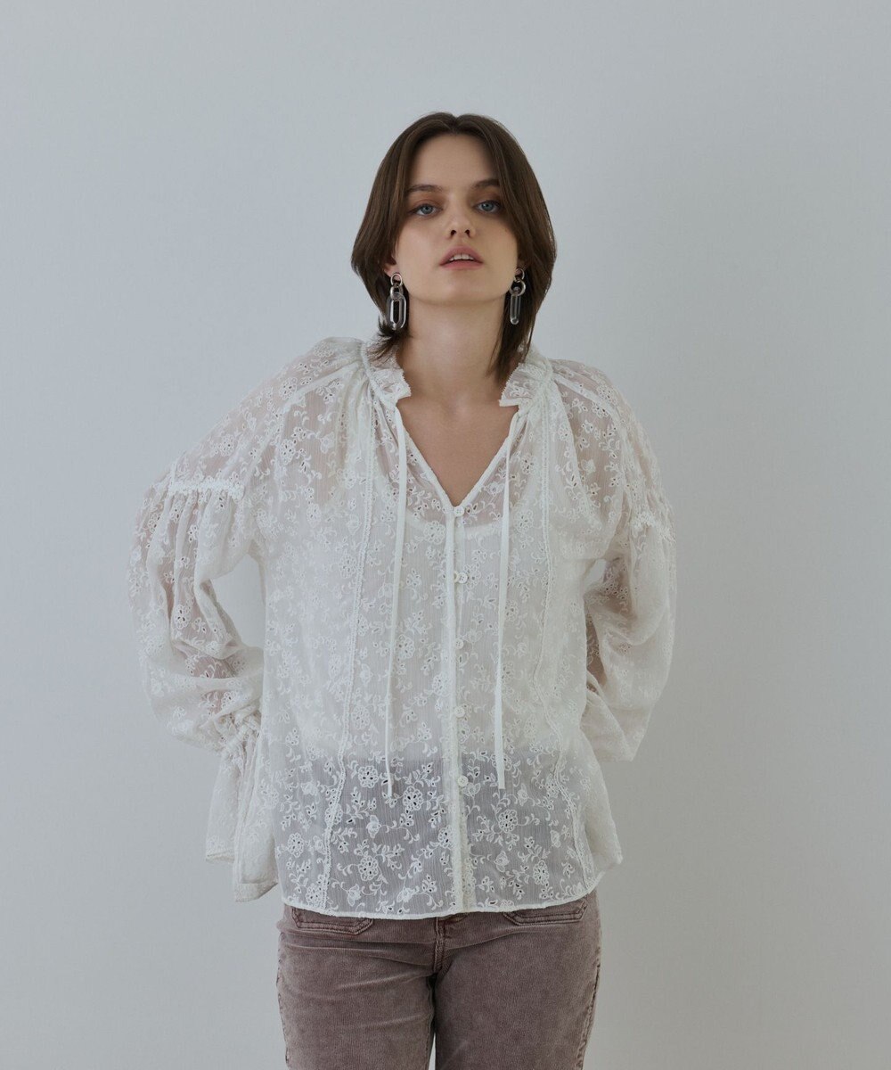 GRACE CONTINENTAL ヨウリュウembカフタンブラウス 