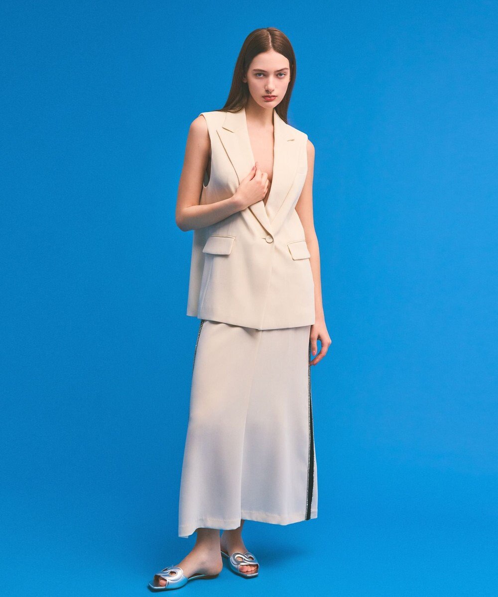 GRACE CONTINENTAL トリアセテーラードジレ