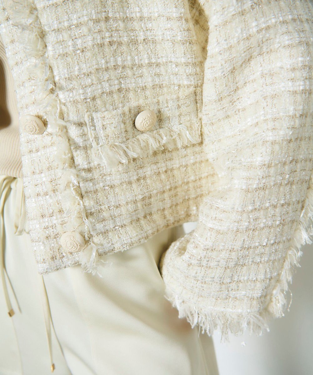 GRACE CONTINENTAL フリンジドルマンジャケット 