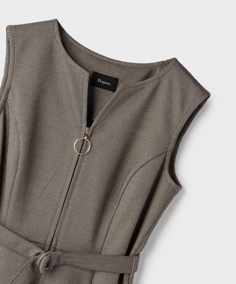GRACE CONTINENTAL フレア切替カットワンピース 