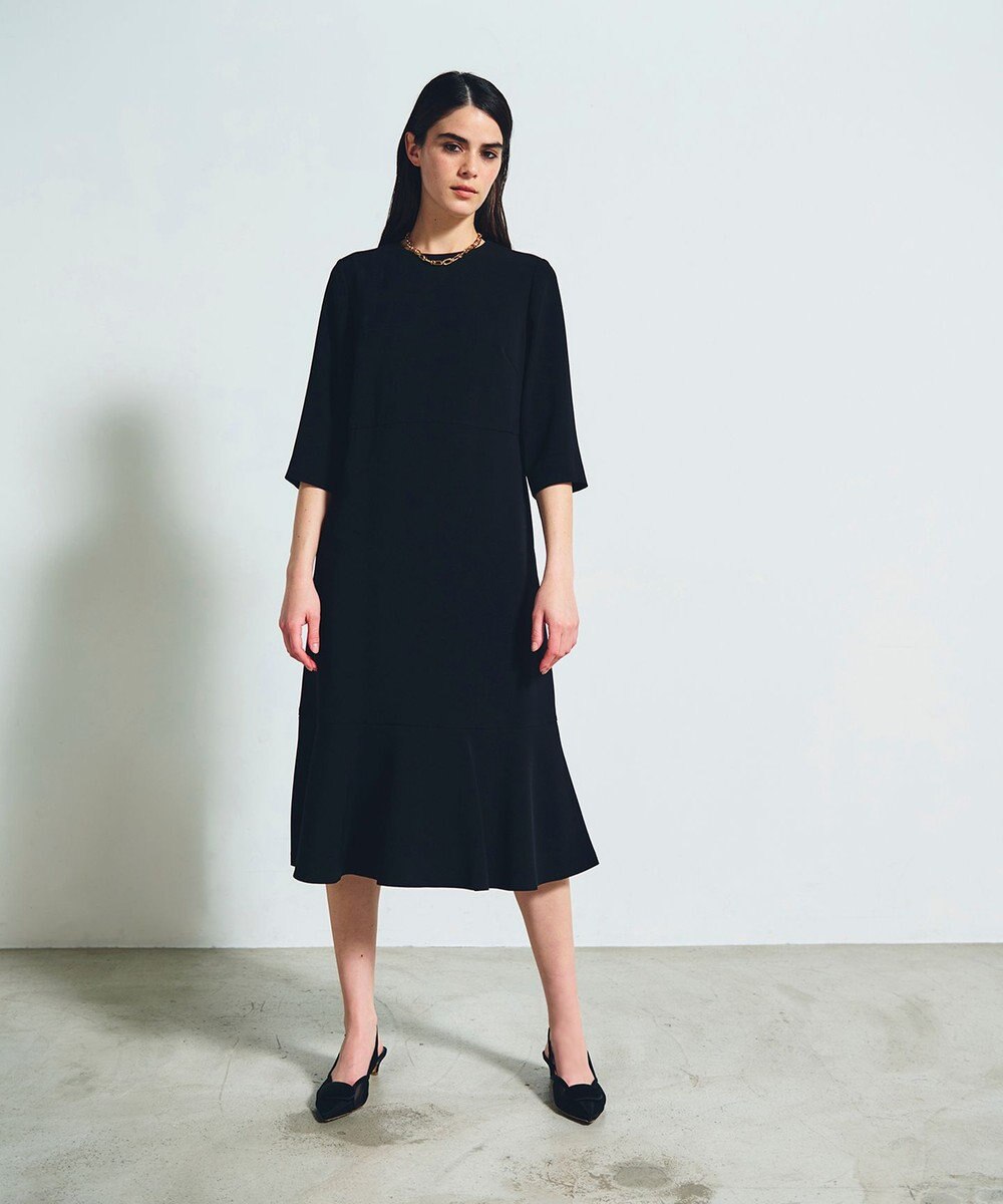 GRACE CONTINENTAL ダブルクロスドレス 