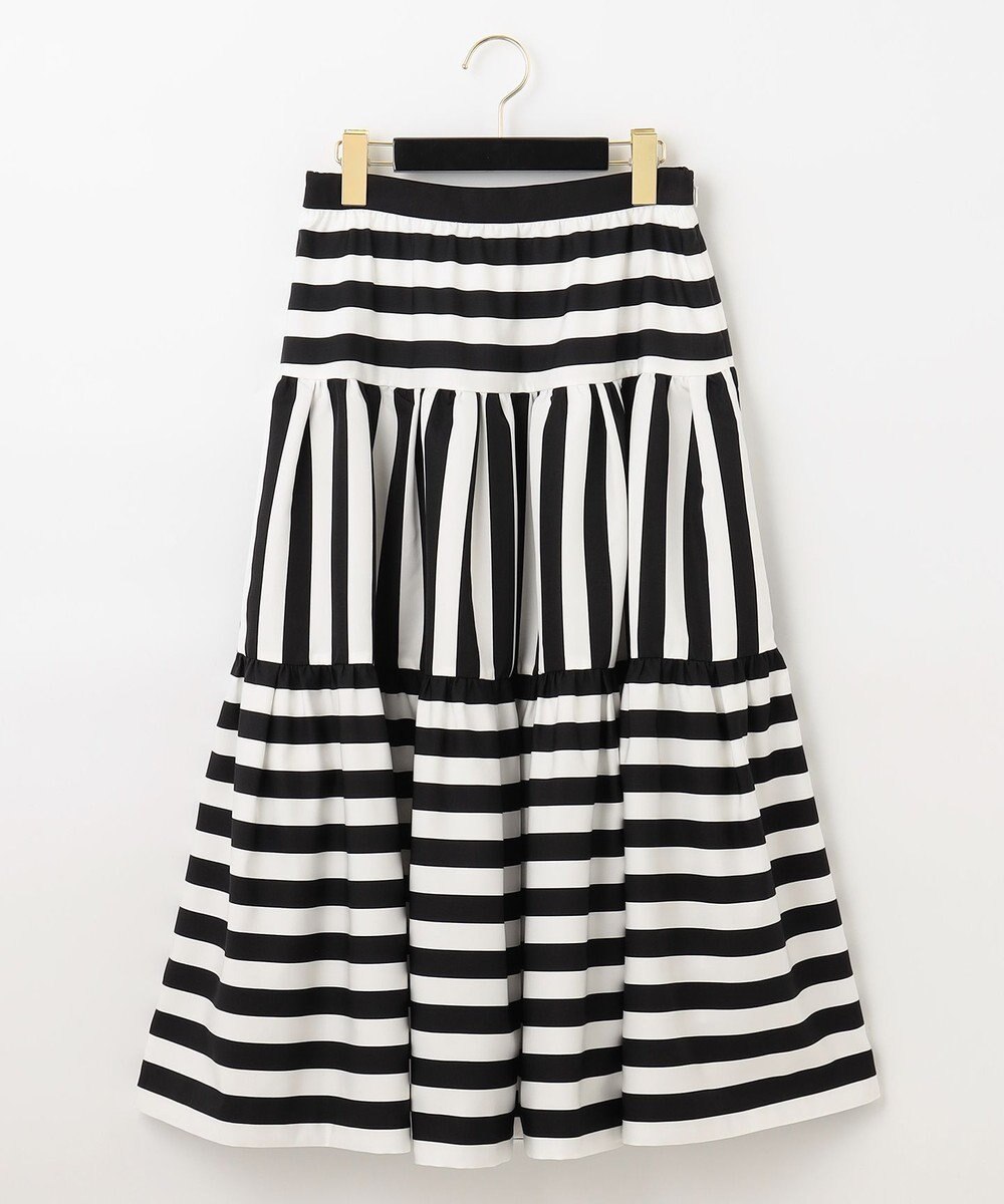 GRACE CONTINENTAL ボーダーコンビスカート 