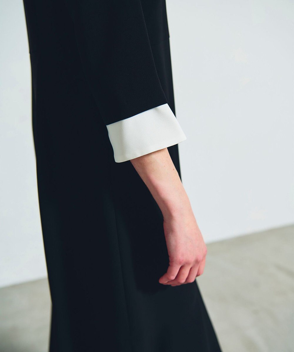 GRACE CONTINENTAL ダブルクロスドレス 