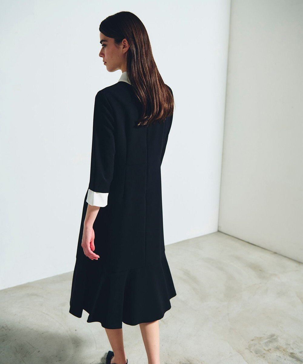 GRACE CONTINENTAL ダブルクロスドレス 