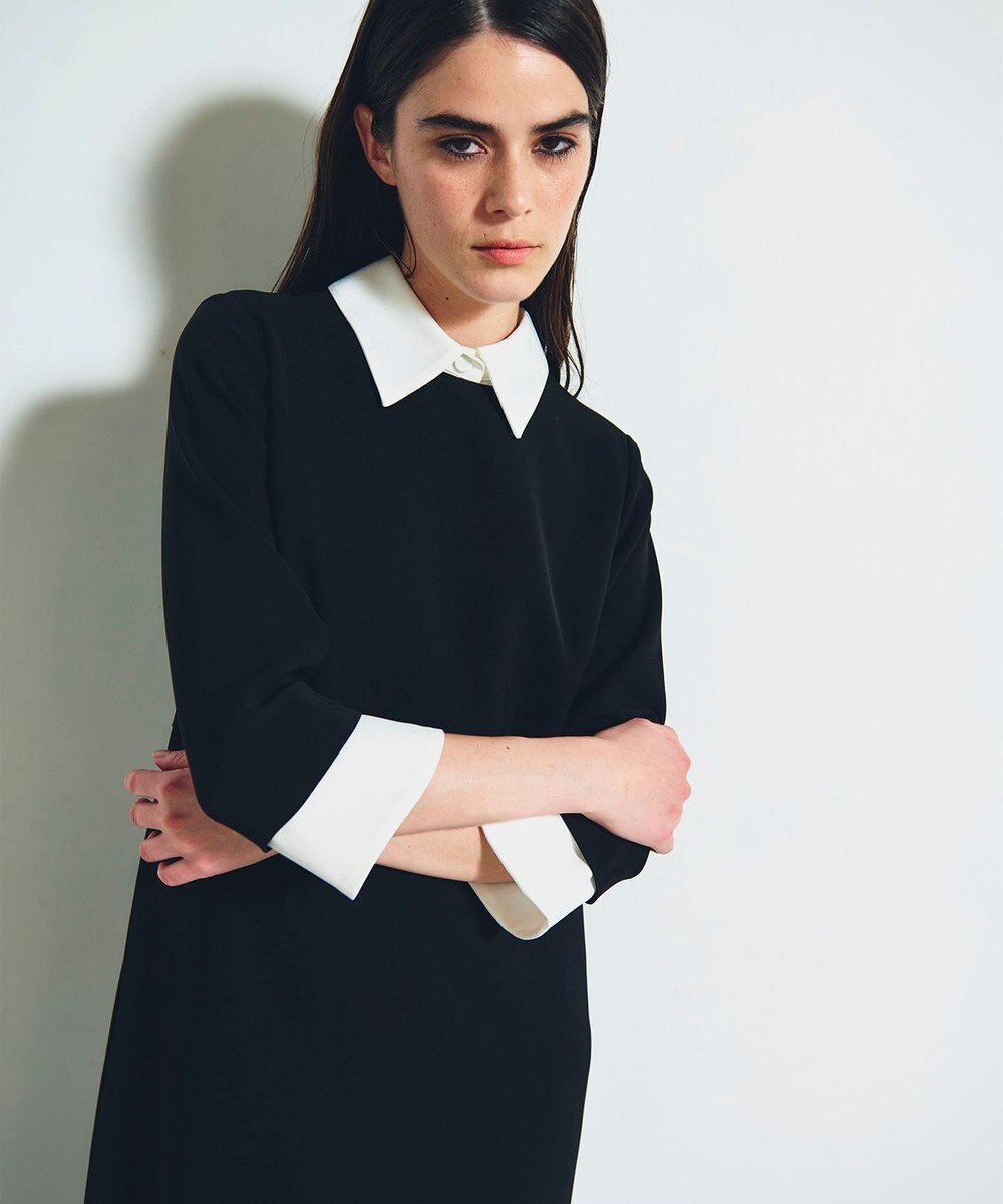 GRACE CONTINENTAL ダブルクロスドレス