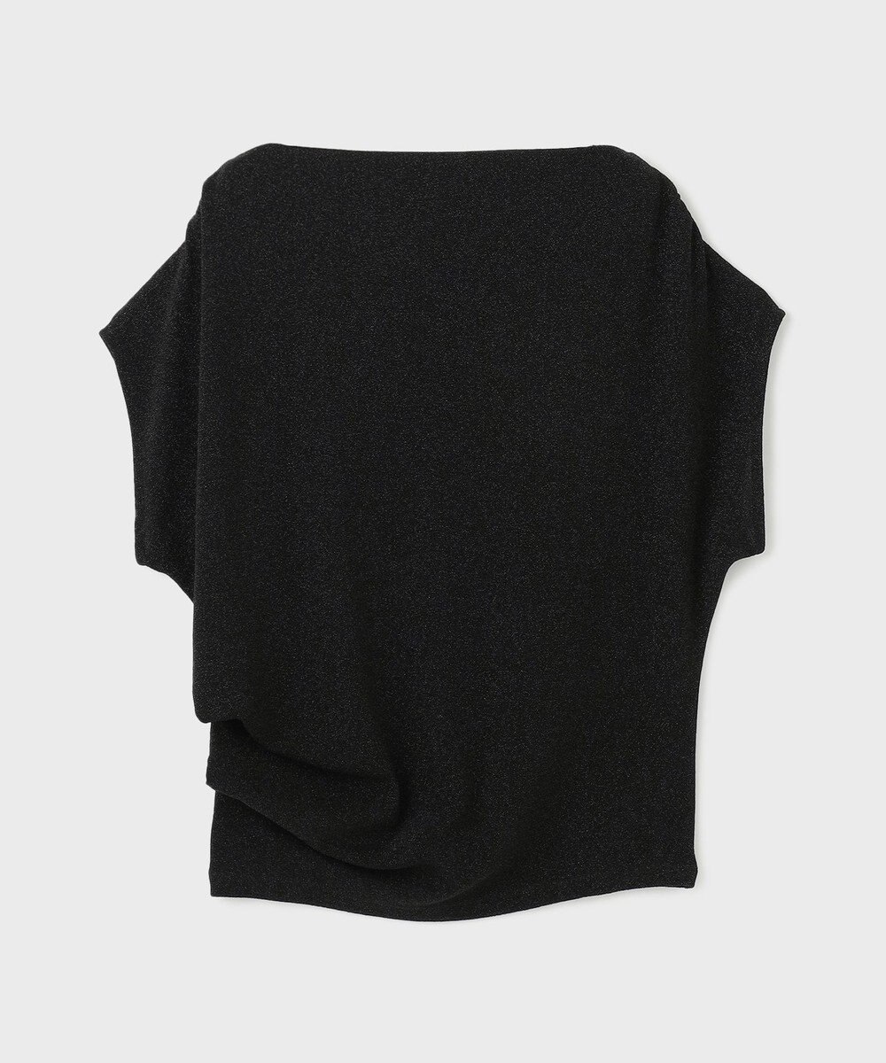 GRACE CONTINENTAL ラメドレープカットトップ 