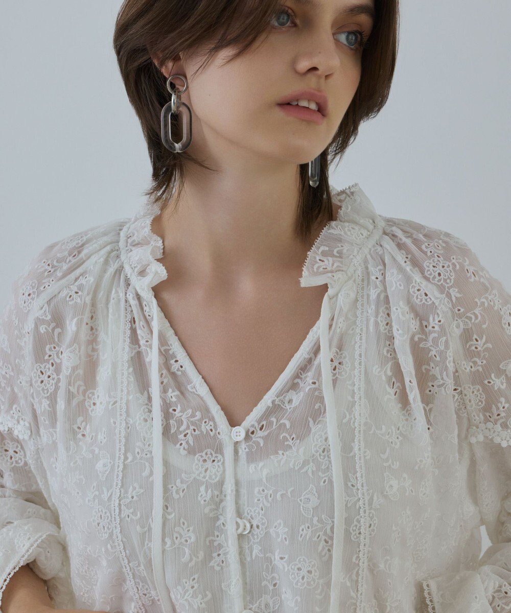 GRACE CONTINENTAL ヨウリュウembカフタンブラウス 