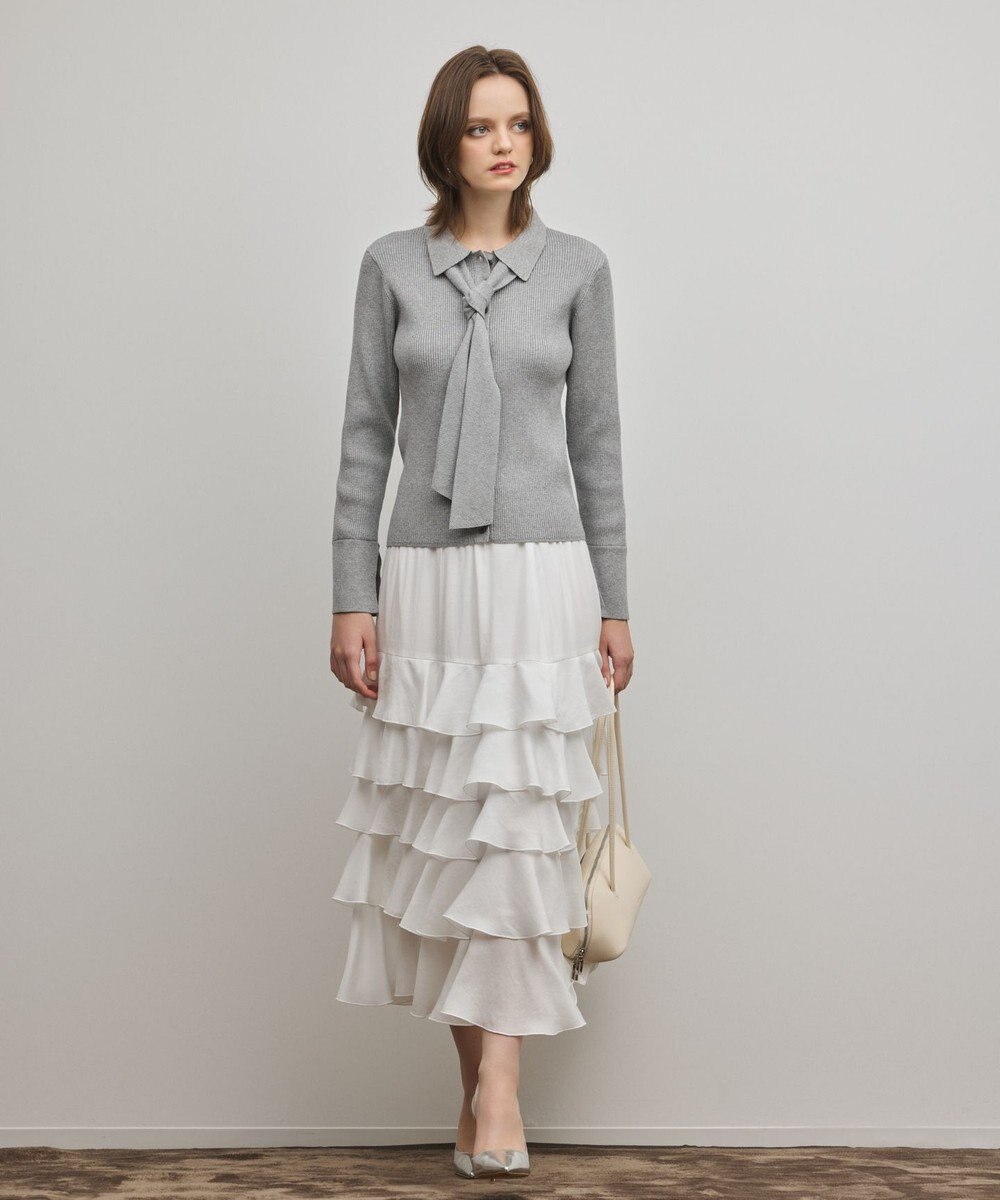 GRACE CONTINENTAL ティアードフリルスカート 
