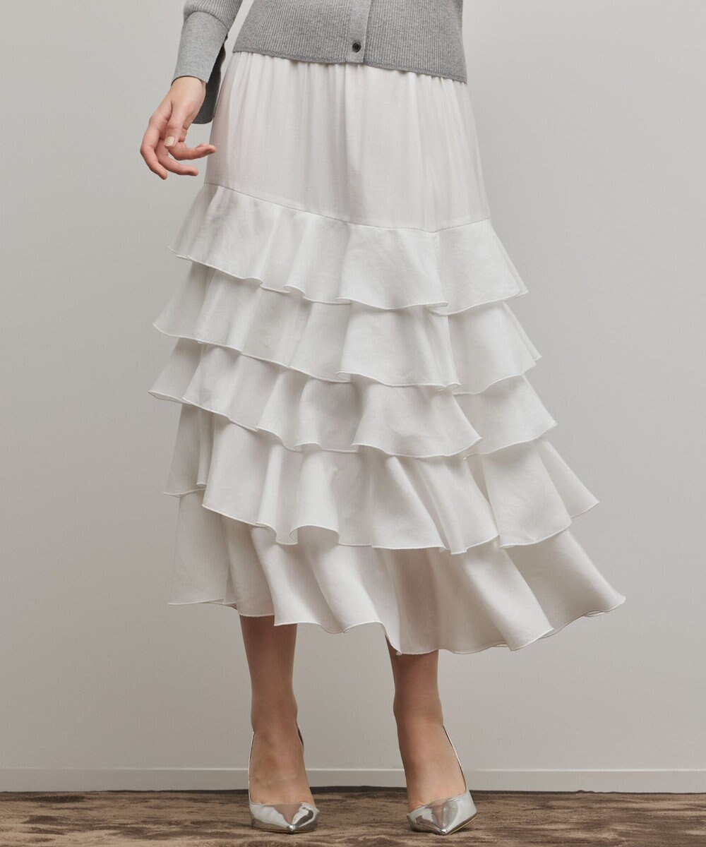 GRACE CONTINENTAL ティアードフリルスカート 