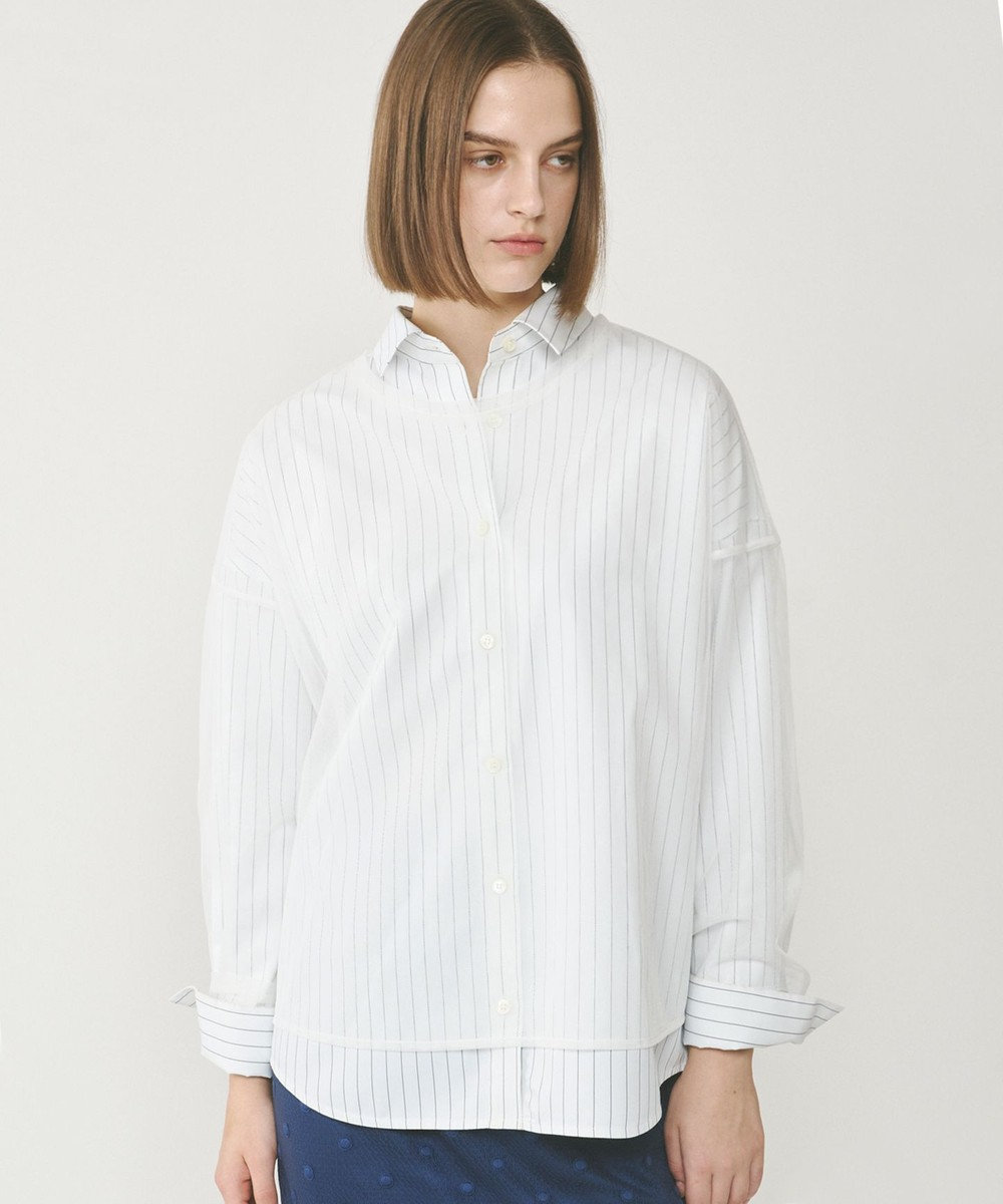 GRACE CONTINENTAL チュールレイヤードシャツ