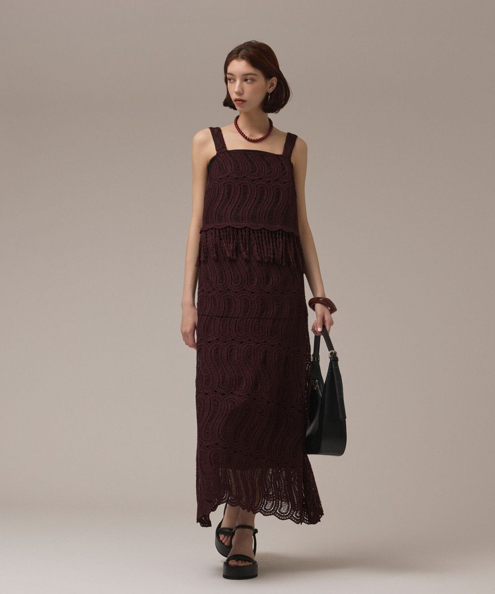 GRACE CONTINENTAL クロシェレーススカート 