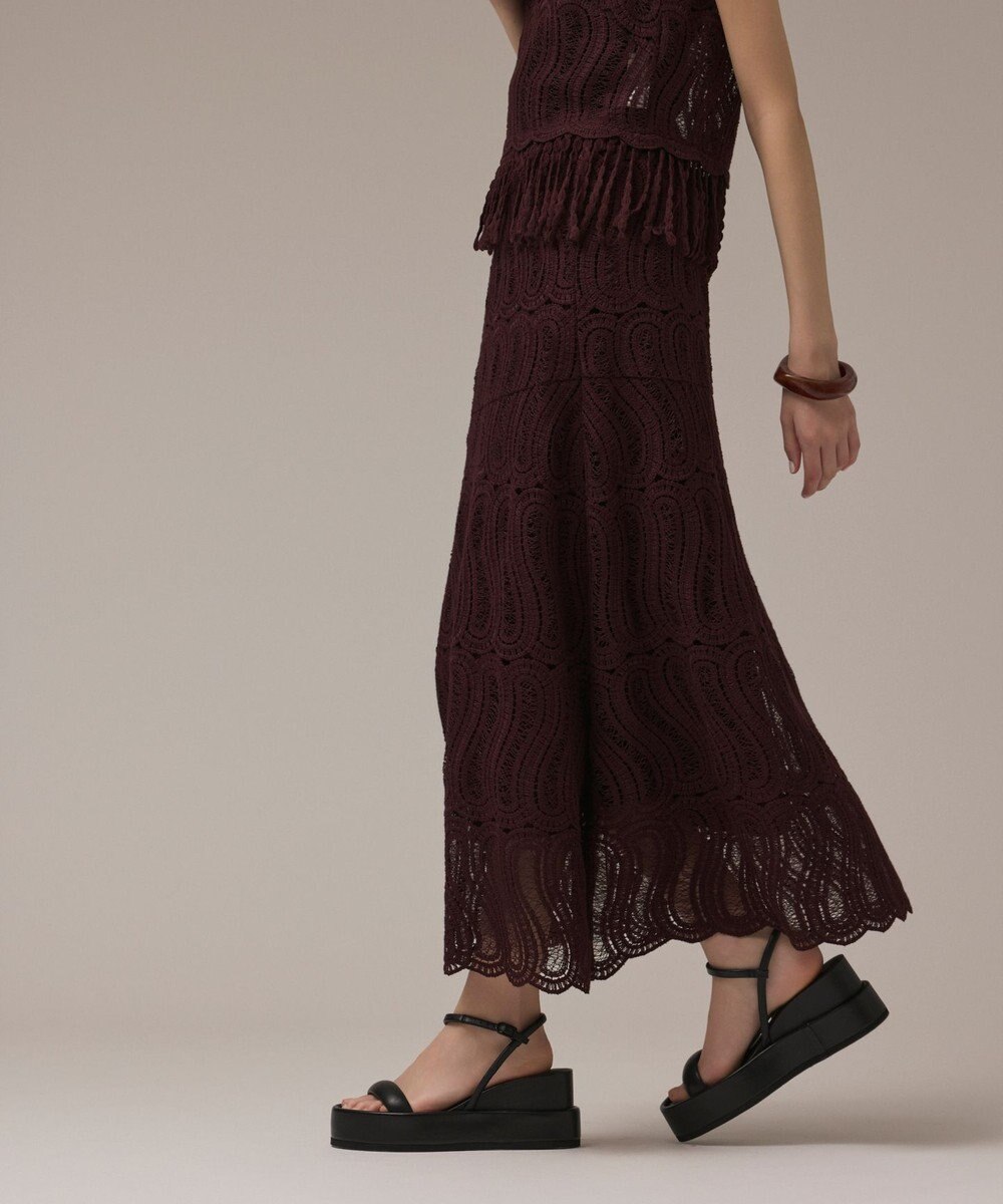 GRACE CONTINENTAL クロシェレーススカート 