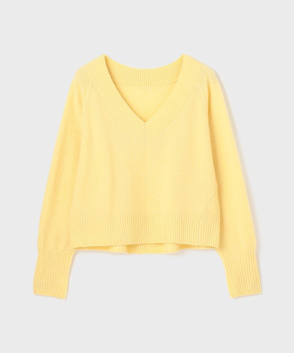 GRACE CONTINENTAL Vネックラムニットトップ