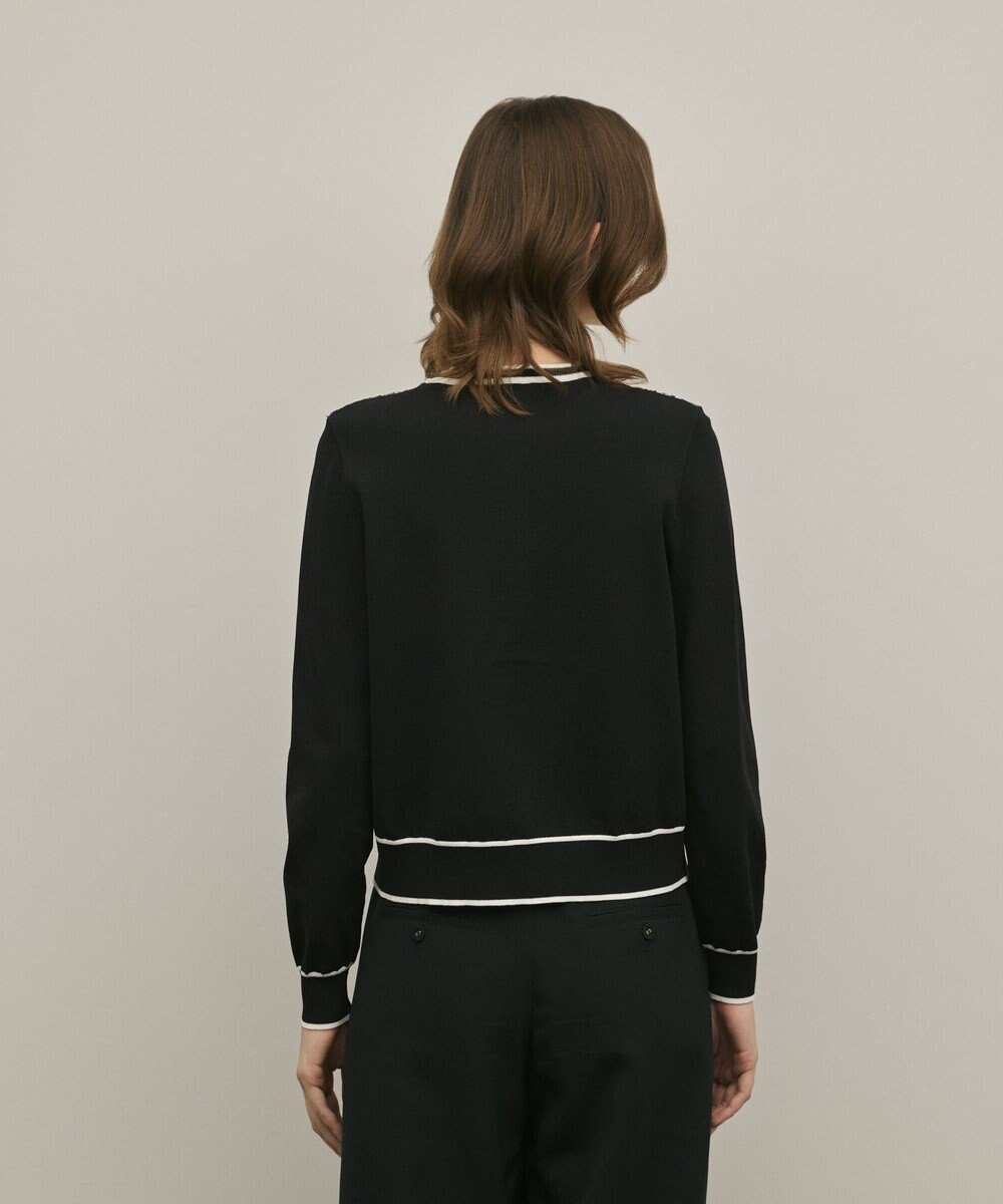 GRACE CONTINENTAL フラワープリントニットカーディガン 