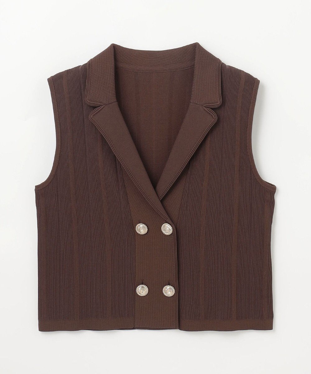 GRACE CONTINENTAL ダブルフロントニットジレ 