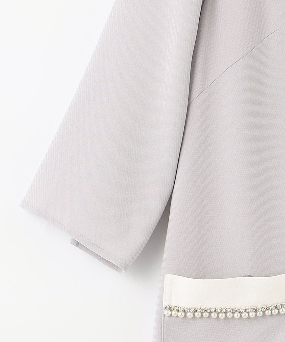 GRACE CONTINENTAL バイカラービジューワンピース 