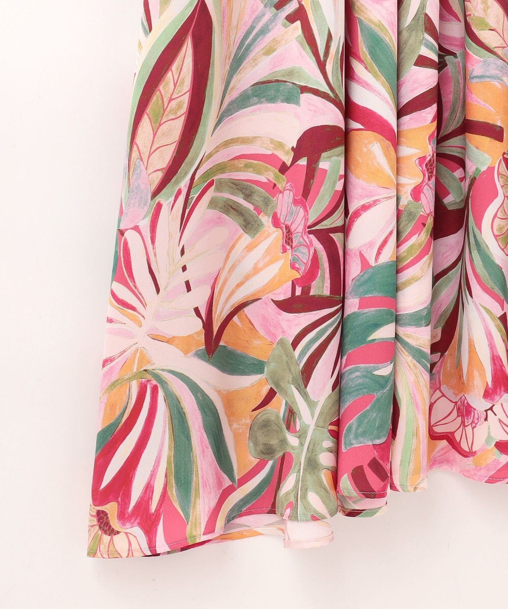 GRACE CONTINENTAL リーフプリントワンピース 