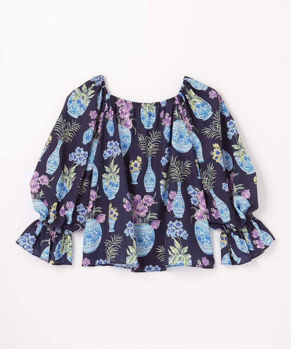 GRACE CONTINENTAL フラワーベースプリントトップ 