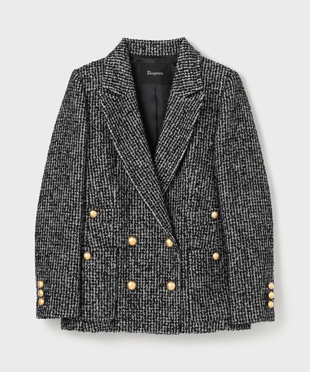 GRACE CONTINENTAL ラメループツイードジャケット