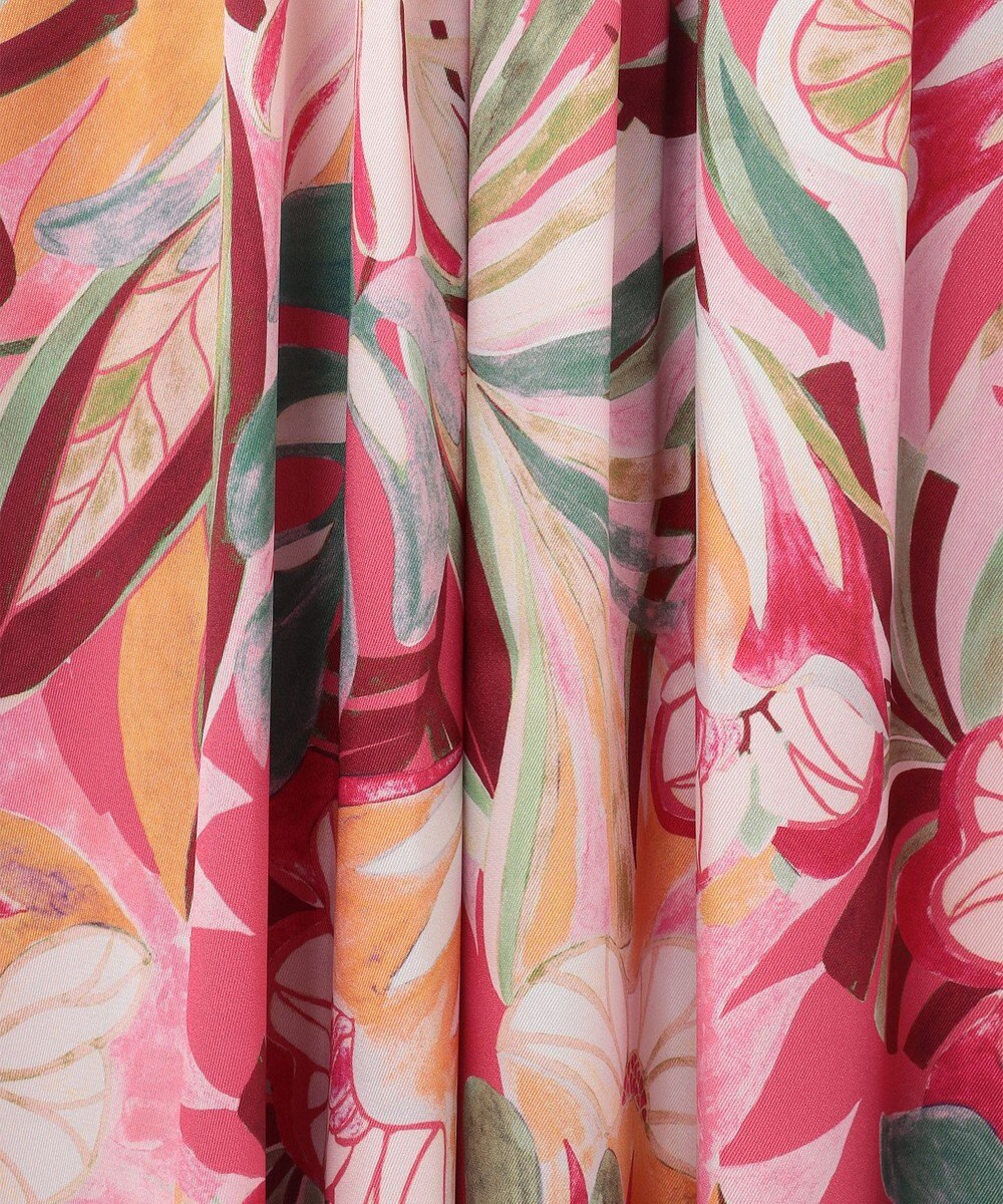 GRACE CONTINENTAL リーフプリントワンピース 